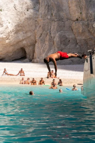 Rhodes: Beach Gem Exploration  Cruise with Greek Buffet, Drinks and Transfer included 